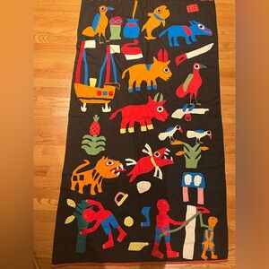 Mid Century Fon appliqué tapestry - Benin (formerly Kingdom of Dahomey) Vintage